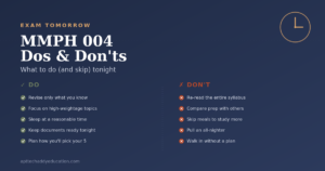 MMPH 004 dos and donts checklist for IGNOU MBA students